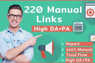 links profiles manual service high quality backlinks da pa