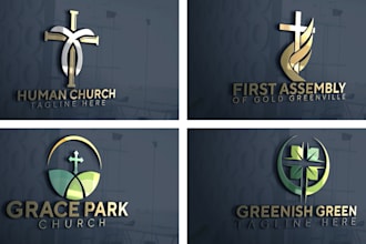 a best looking minimalist church logo