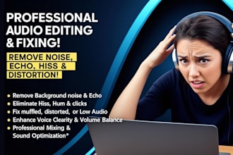 professionally edit, fix, enhance, and repair your audio files