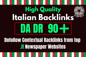 boost italy SEO rankings with high quality italian newspapers backlinks