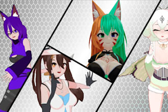 create you a custom humanoid avatar for vtubing or vrchat