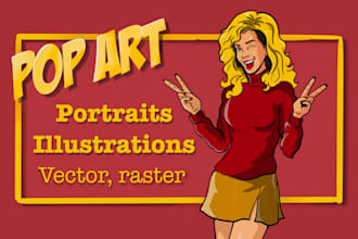 draw custom cartoon or pop art illustrations, comics and sticker packs