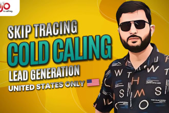 offer real estate cold calling, skip tracing and lead generation for US