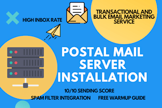properly install and configure postal mail