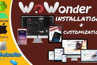 do setup wowonder website, android, and ios apps