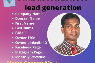 do b2b lead generation, find an email address and contact info by linkedin