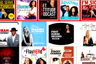 design a professional podcast cover art
