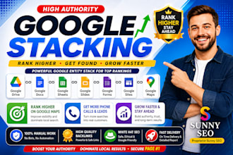 create high authority google entity stacking backlinks for local SEO