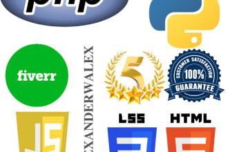 create website, web programing, chrome extension, website, bot development