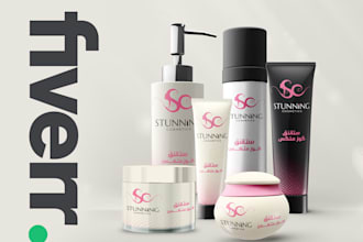 do label design skincare packaging, cosmetic packaging design