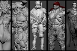 do sculpting character in zbrush