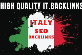 do 20 unique high da quality italy backlinks italian link building SEO service