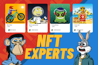 design unique nft art collection with 100, 1k, 10k nfts for opensea