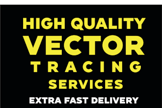 redraw, enhance, vectorize your logo or text in high quality