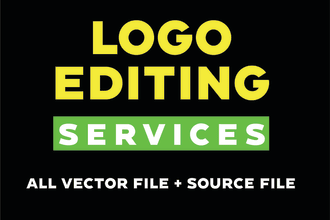 cleanup, retouch, fix or update your existing logo