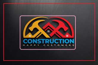 design furniture, craftsman and interior building logo