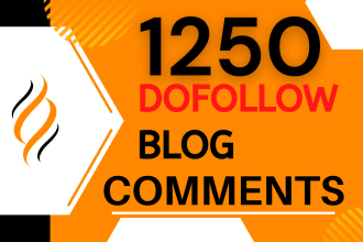 create 1250 dofollow blog comments backlinks