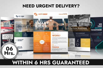 design urgent flyer, poster, banner, leaflet within 6 hours