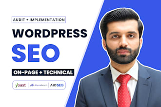 do wordpress onpage SEO and technical optimization