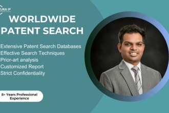 do a worldwide patent search for your invention or idea