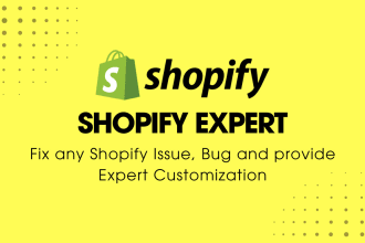 do shopify custom coding, theme customization, and bug fixing