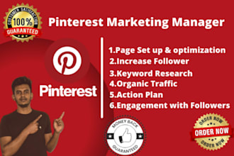 manage, grow and drive marketing as a pinterest specialist
