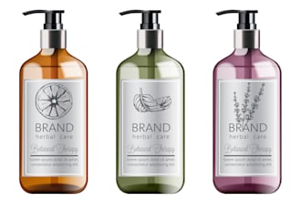 design pouch label, supplement label, skincare label