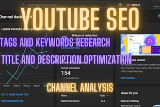 analyze and optimize your youtube channel
