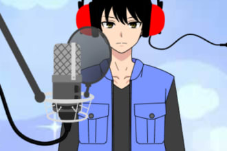 record a professional japanese male voice over