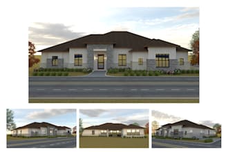 design exterior 3d modelling of your house with render