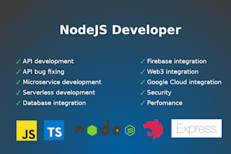 develop secure and performant nodejs backend