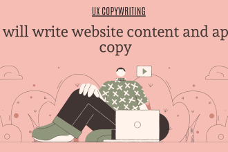 write UX copy and website copy