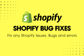fix any shopify public app and shopify store bugs, issues, and errors