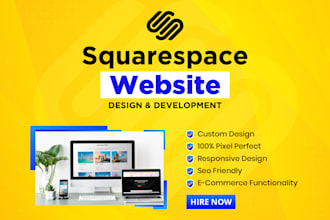 do squarespace design, redesign or fix squarespace website