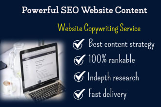 be your SEO website content writer and copywriting