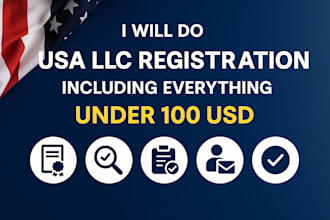do USA llc registration including everything under 100 usd