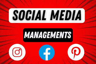 be social media marketing manager for facebook, instagram, pinterest