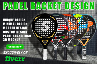 do padel racket design for your brand