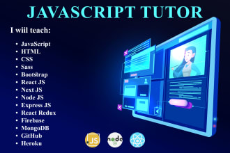 tutor you in web development using HTML, CSS, javascript, reactjs, and nodejs
