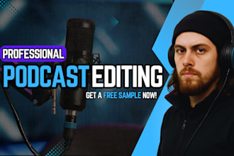 professionally edit, mix and master your podcast audio