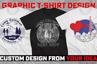 do graphic t shirt design for clothing merchandise brand