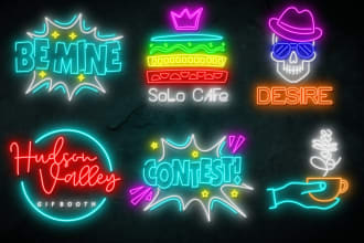 design custom neon logo in just 8 hours