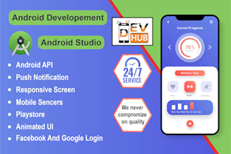 be your unique android app developer for application development