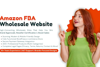 create amazon fba wholesale website for brand approval