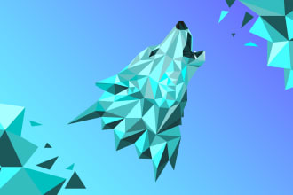design original geometric polygonal logo