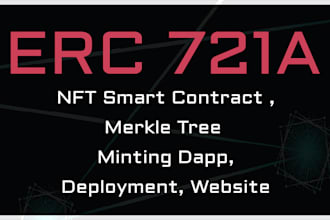 create erc721a low gas nft smart contract