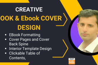 do book cover design, book cover or ebook cover design