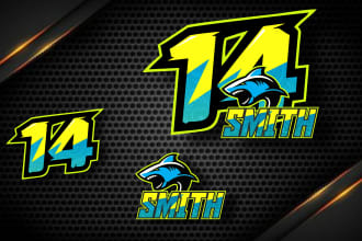 design a racing number pro and automotive logo for you