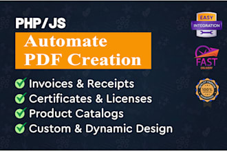 create automated PDF reports, invoices, and documents