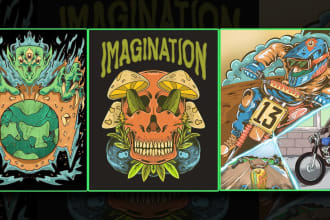 do amazing art of stoner, psychedelic, weed, metal cover